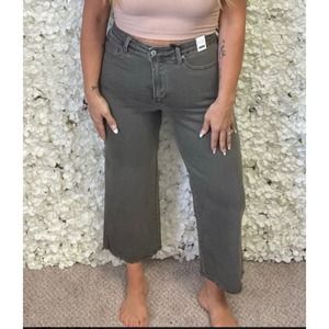 Judy Blue Olive Juice Tummy Control  Crops NWT Size 18W